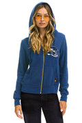 SEATTLE SEAHAWKS HELMET ZIP HOODIE - ROYAL